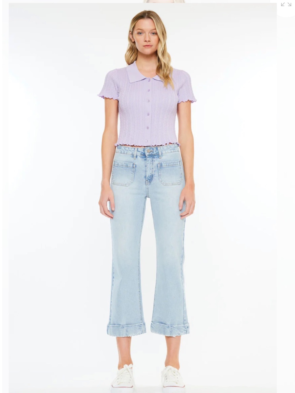 Kancan Angelina High Rise Crop Flare Size 15/31
